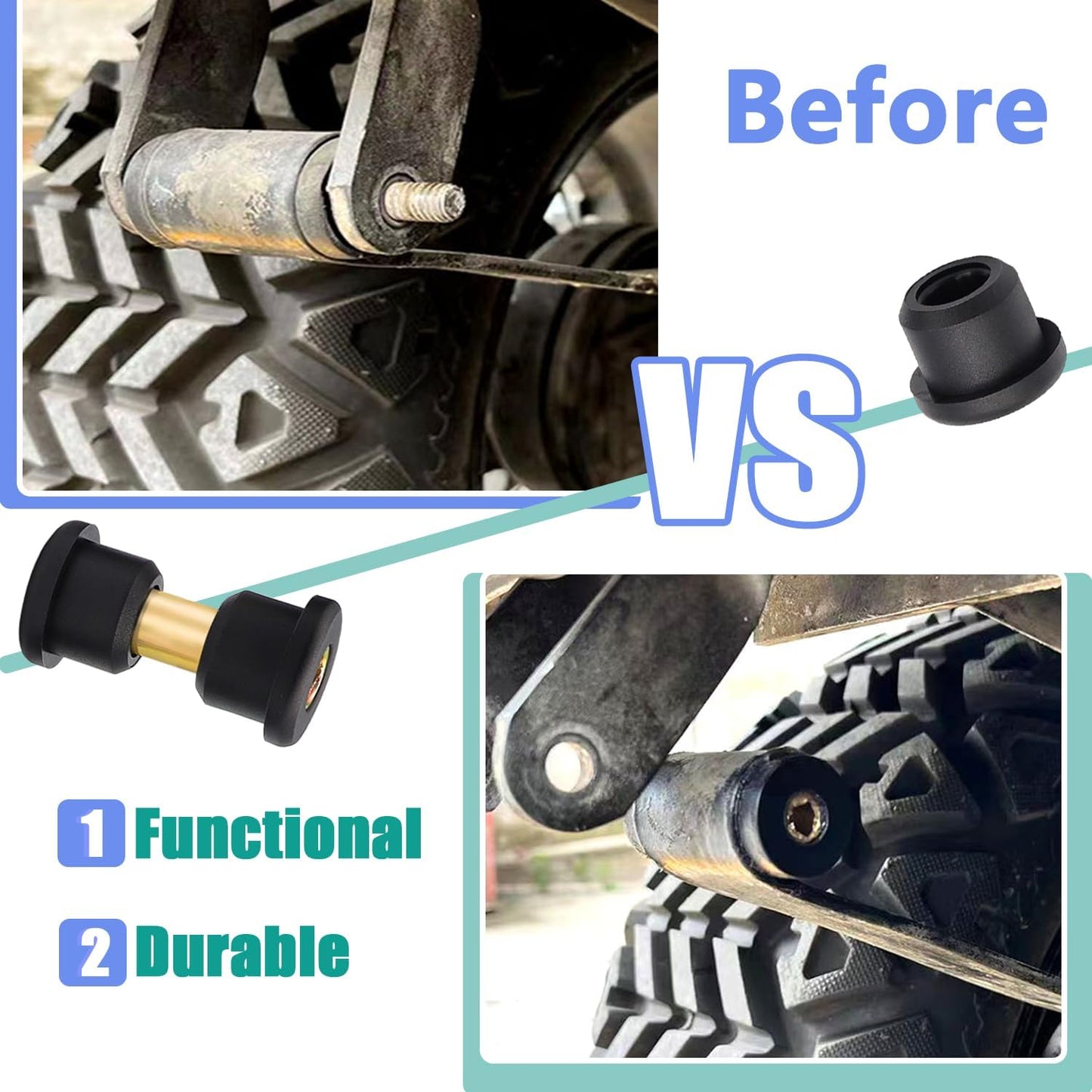 Club Car DS rear leaf spring bushing kit — view 6