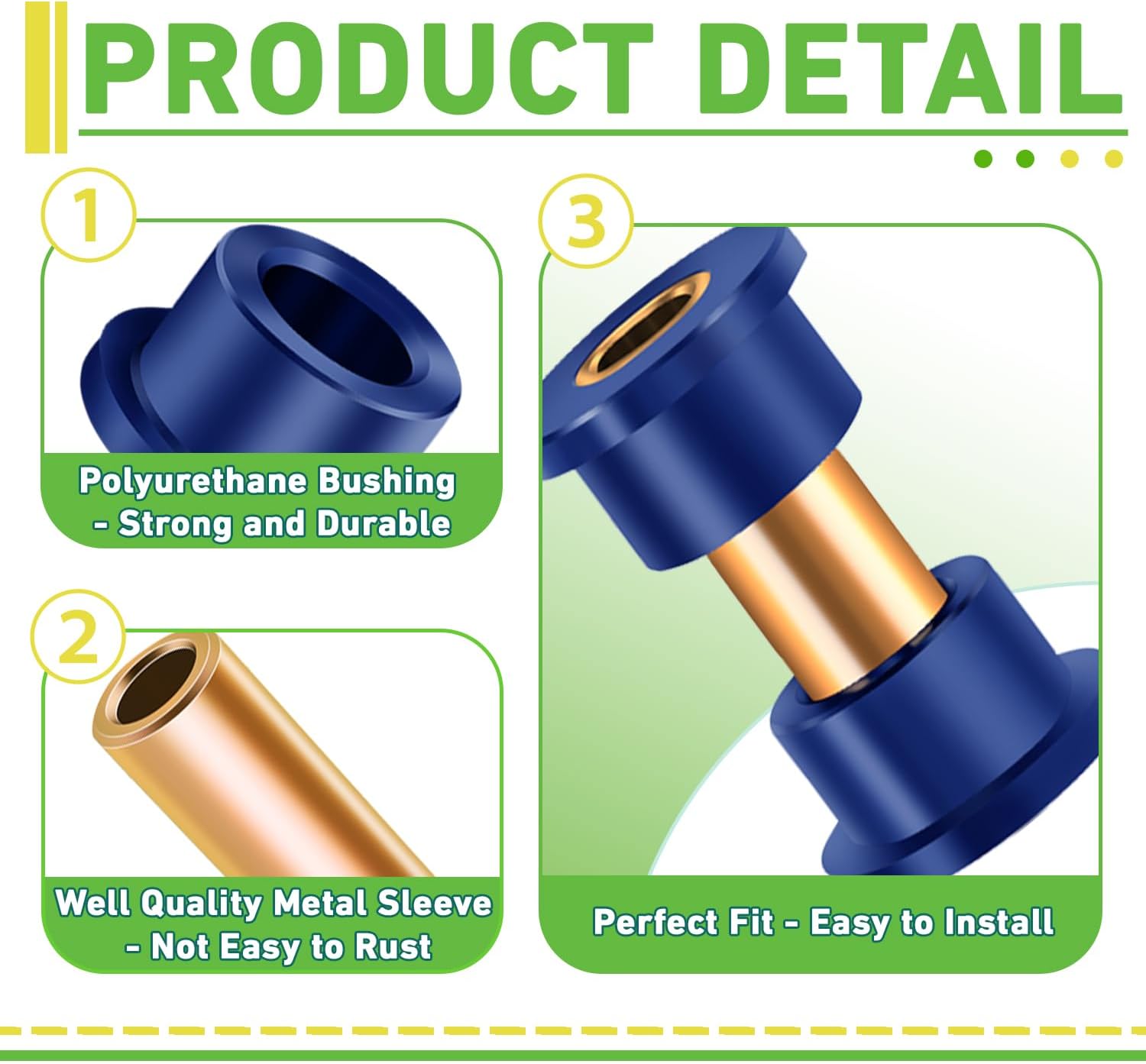 Club Car DS A-arm bushing sleeve kit — view 3