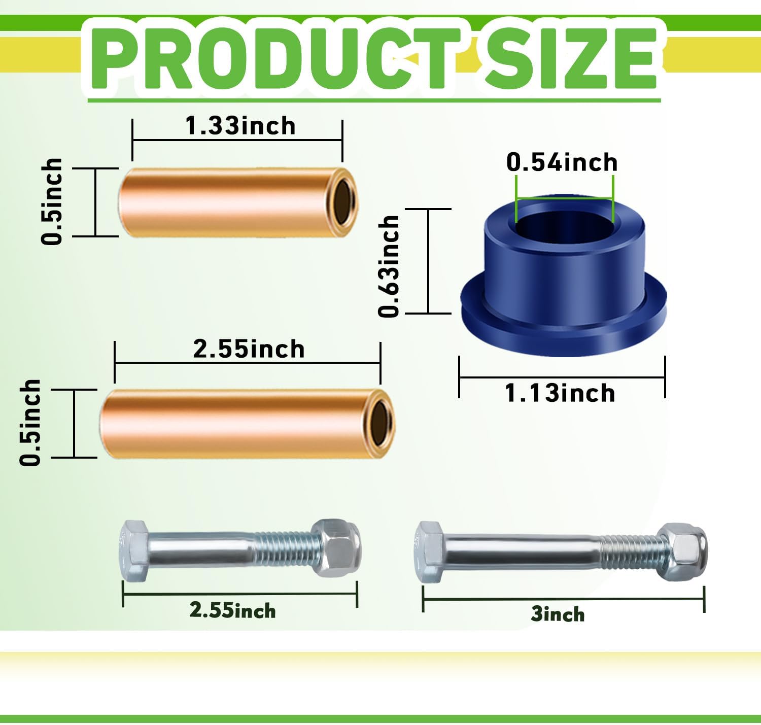 Club Car DS A-arm bushing sleeve kit — view 4