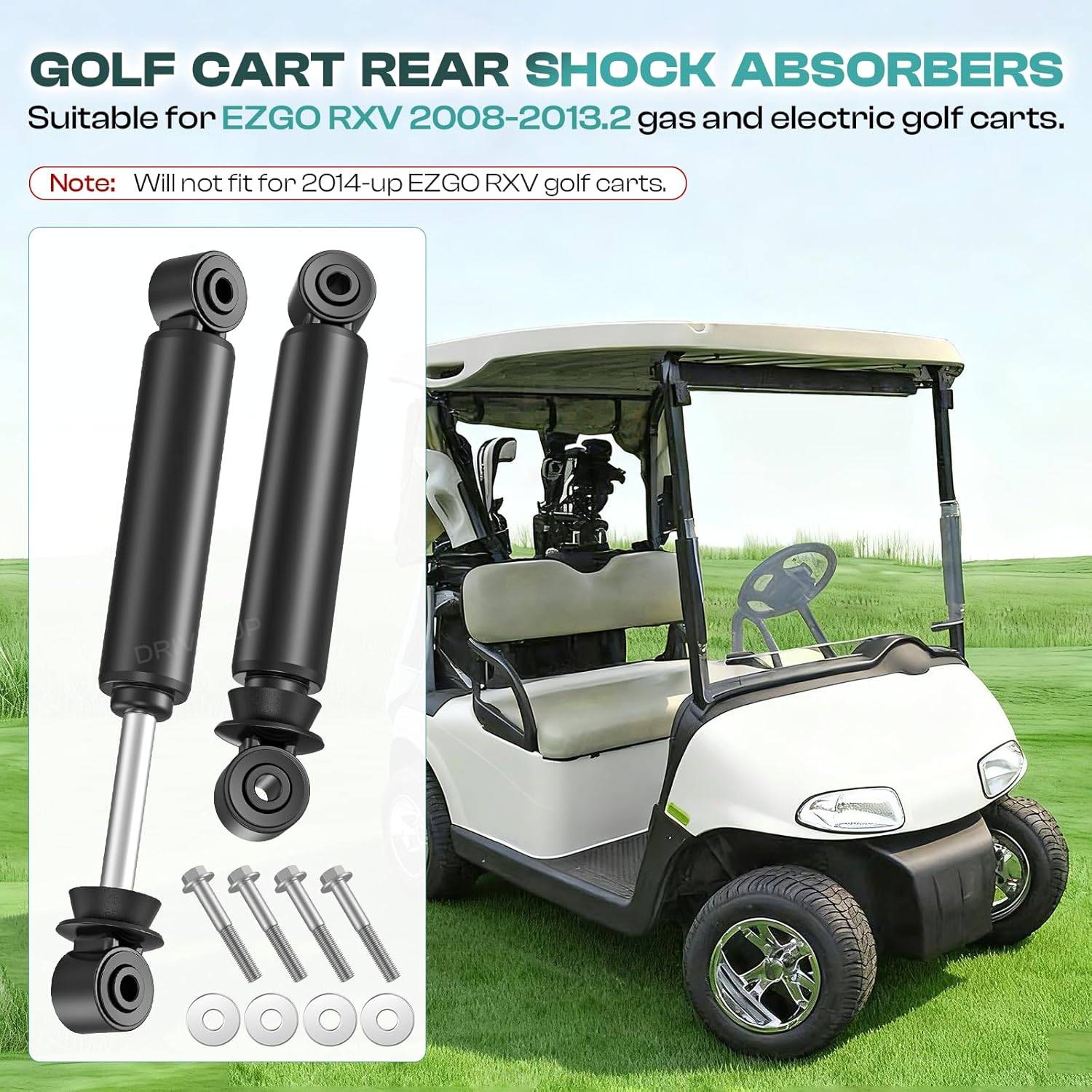 EZGO RXV rear shock absorbers — view 4