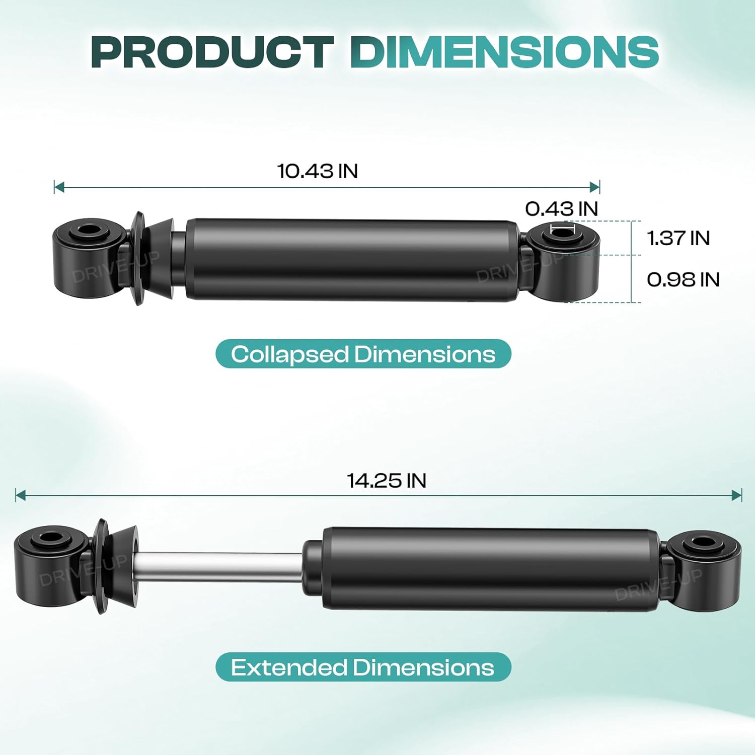 EZGO RXV rear shock absorbers — view 5