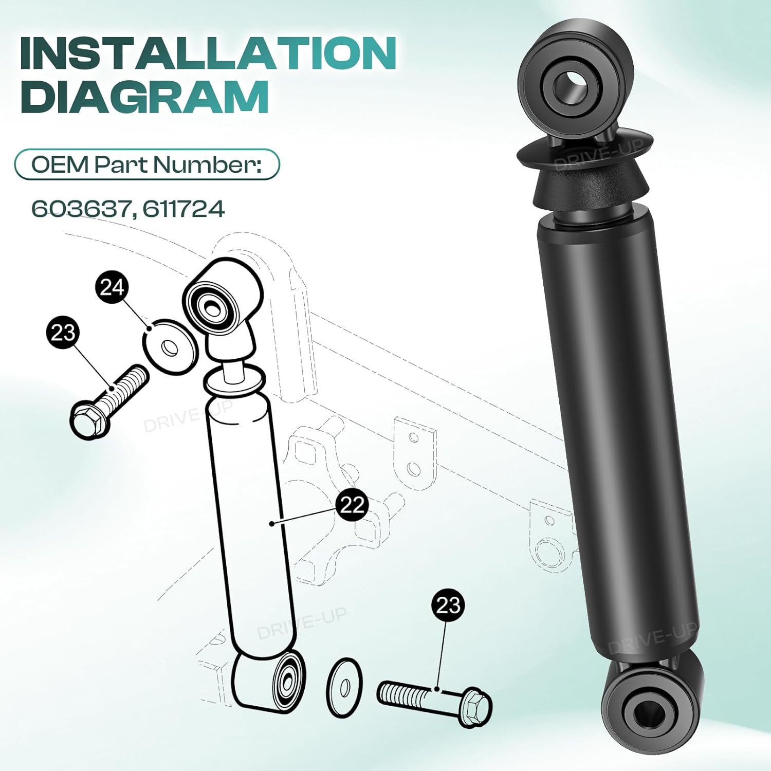 EZGO RXV rear shock absorbers — view 8