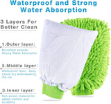 12 pcs microfibre car wash mitts — view 4