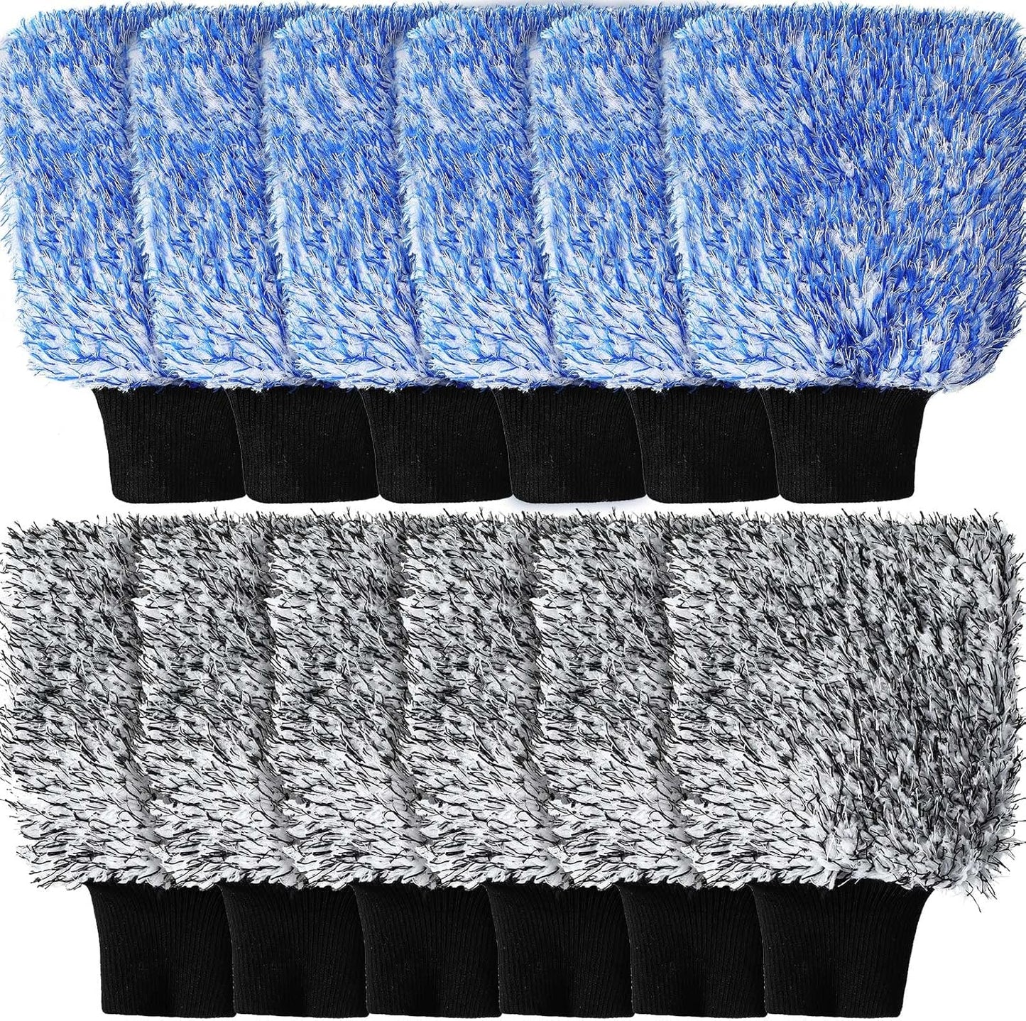 12 pcs microfibre car wash mitts — view 9