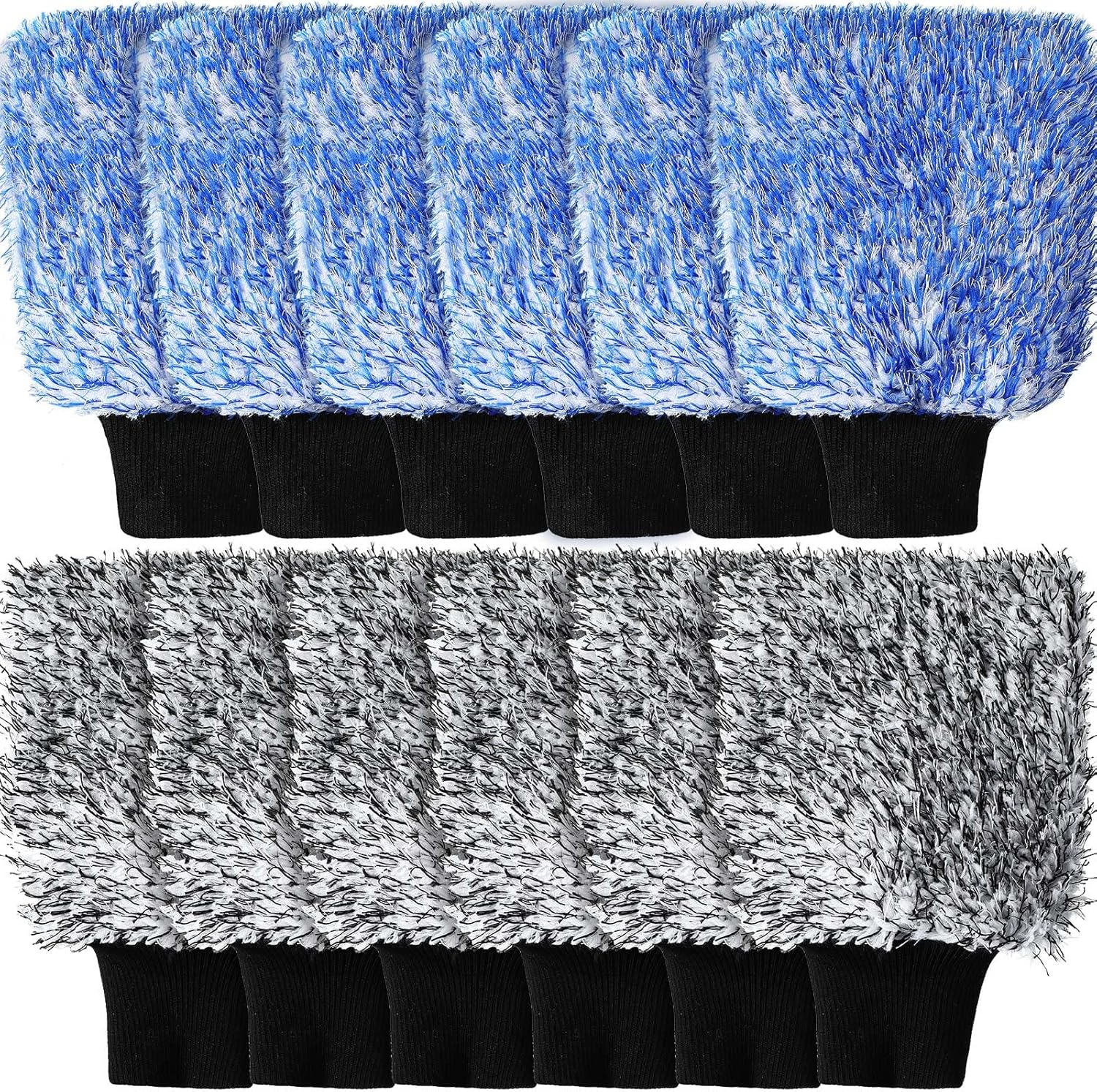 12 pcs microfibre car wash mitts — view 9