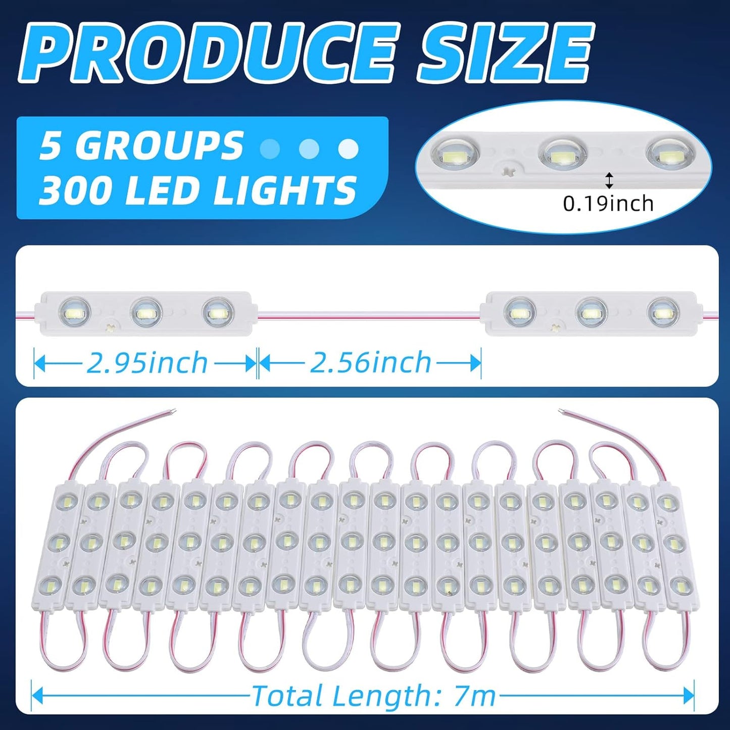 12V 300 LED interior van light kit — view 3