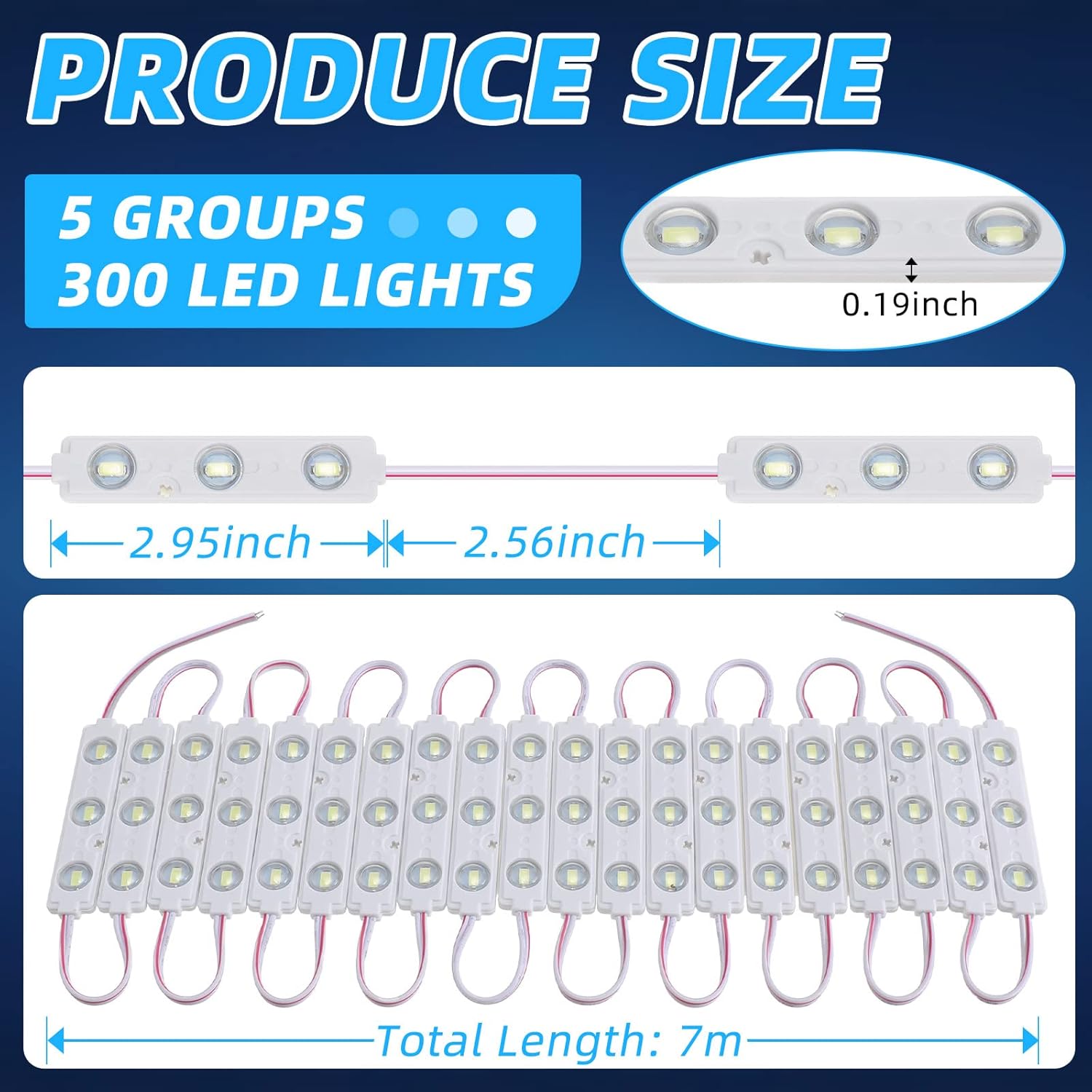 12V 300 LED interior van light kit — view 3