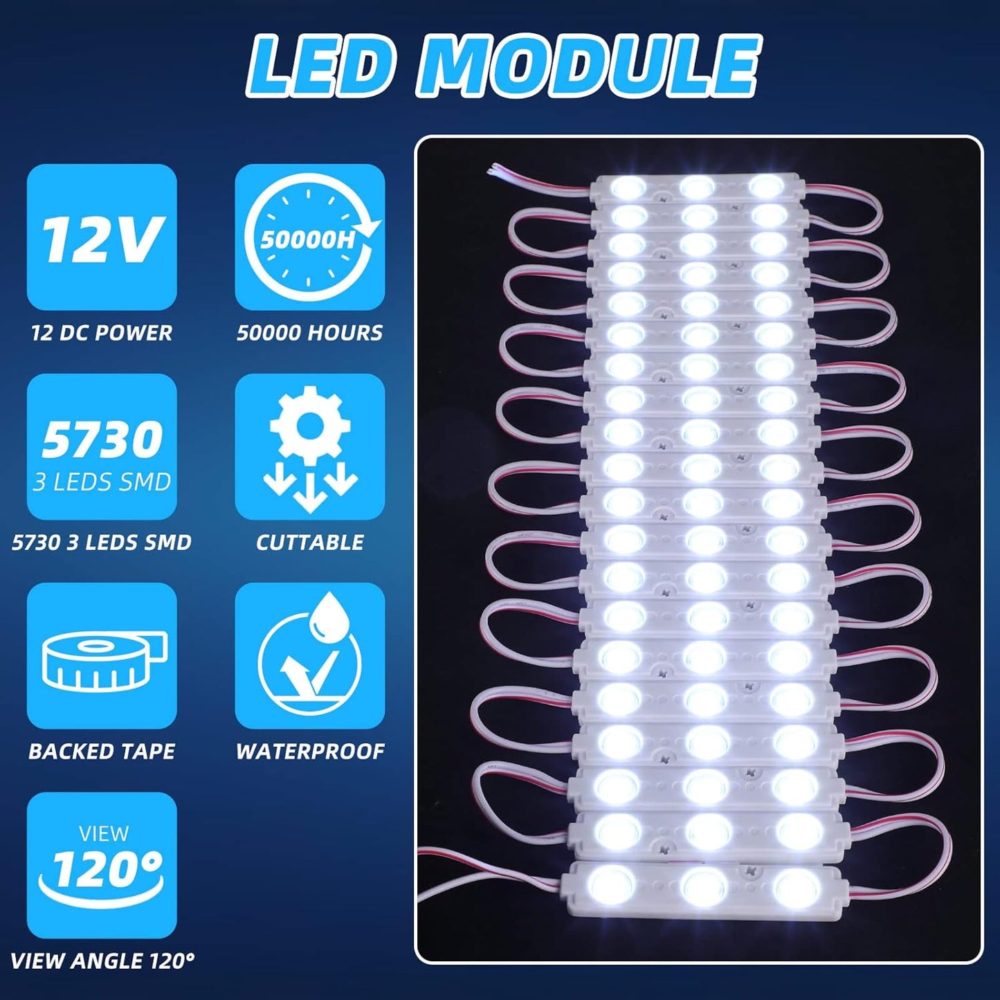 12V 300 LED interior van light kit — view 5