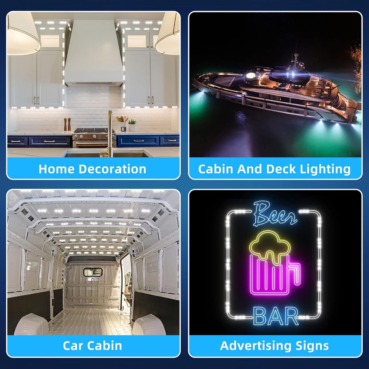 12V 300 LED interior van light kit — view 8