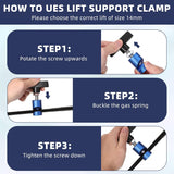 4 pcs car hood prop strut clamp — view 5