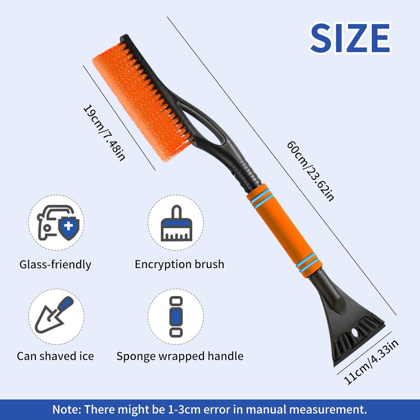 26.7 inch snow brush and ice scraper — view 3