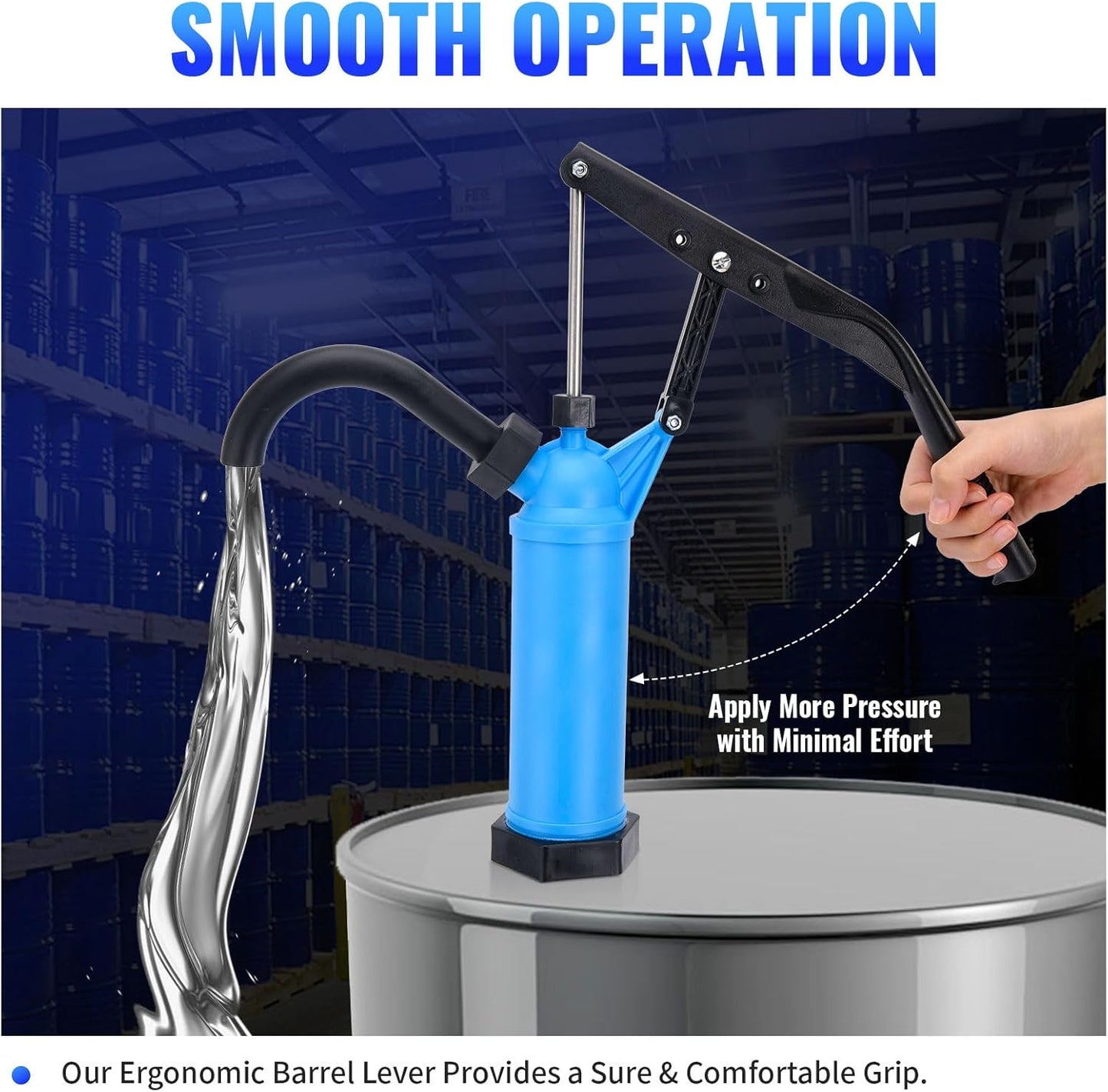 55 gallon manual drum barrel pump — view 6