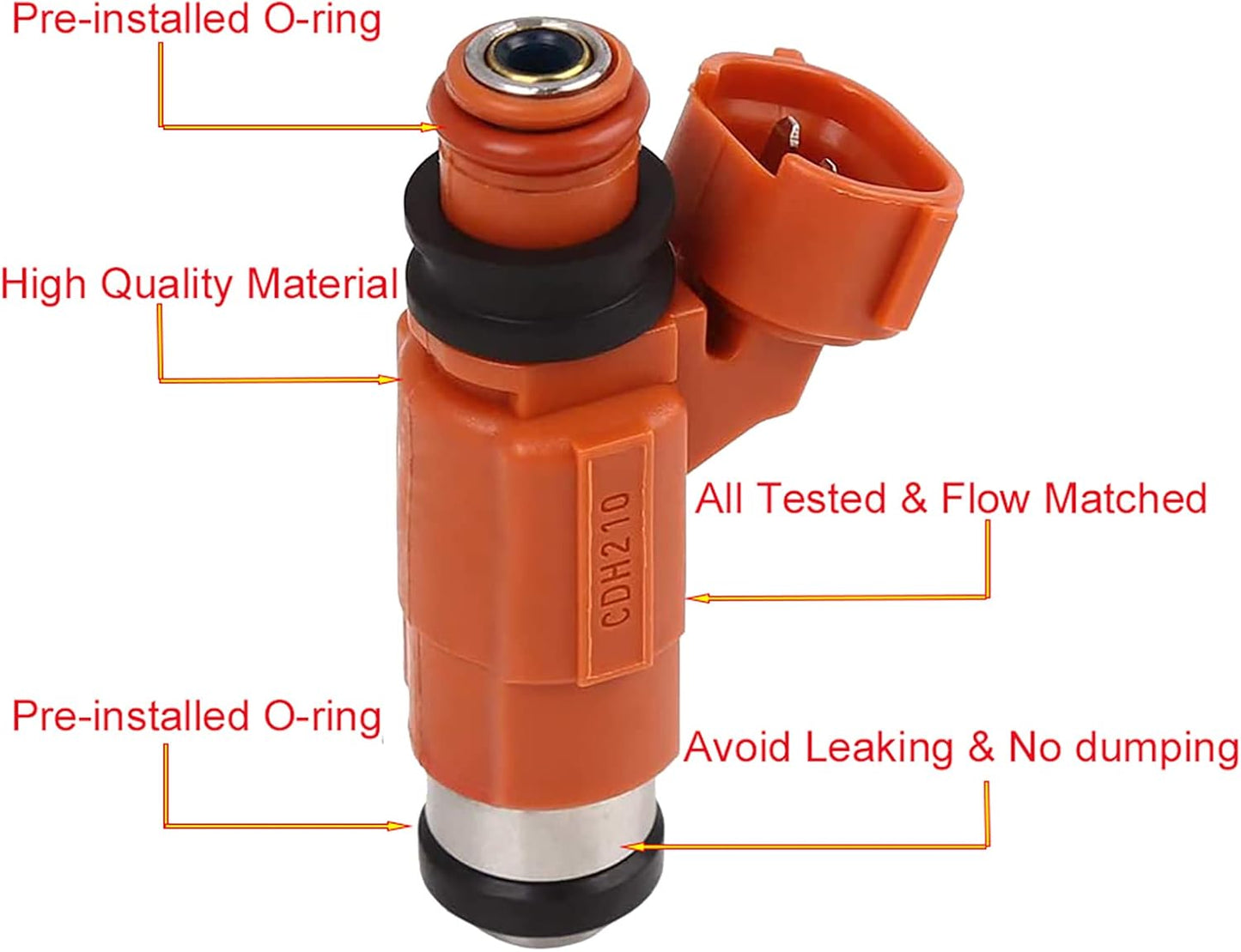 CDH210 OE fuel injectors Yamaha 115HP — view 4