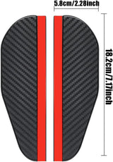 Carbon fibre car side mirror rain covers pair — view 3