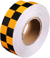 Reflective warning tape yellow and black — view 2