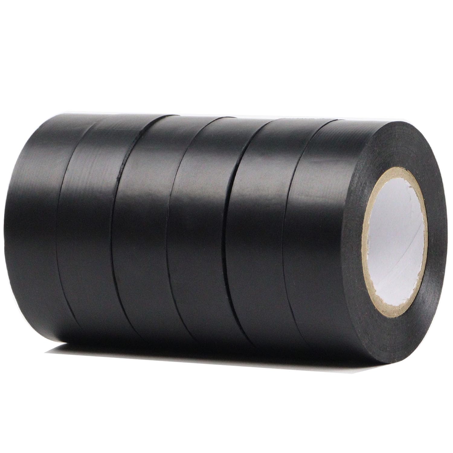 Black PVC insulation tape 6 pack — view 2