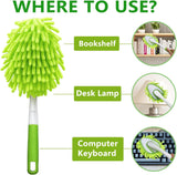 Microfiber cloth brush with replaceable heads — view 4