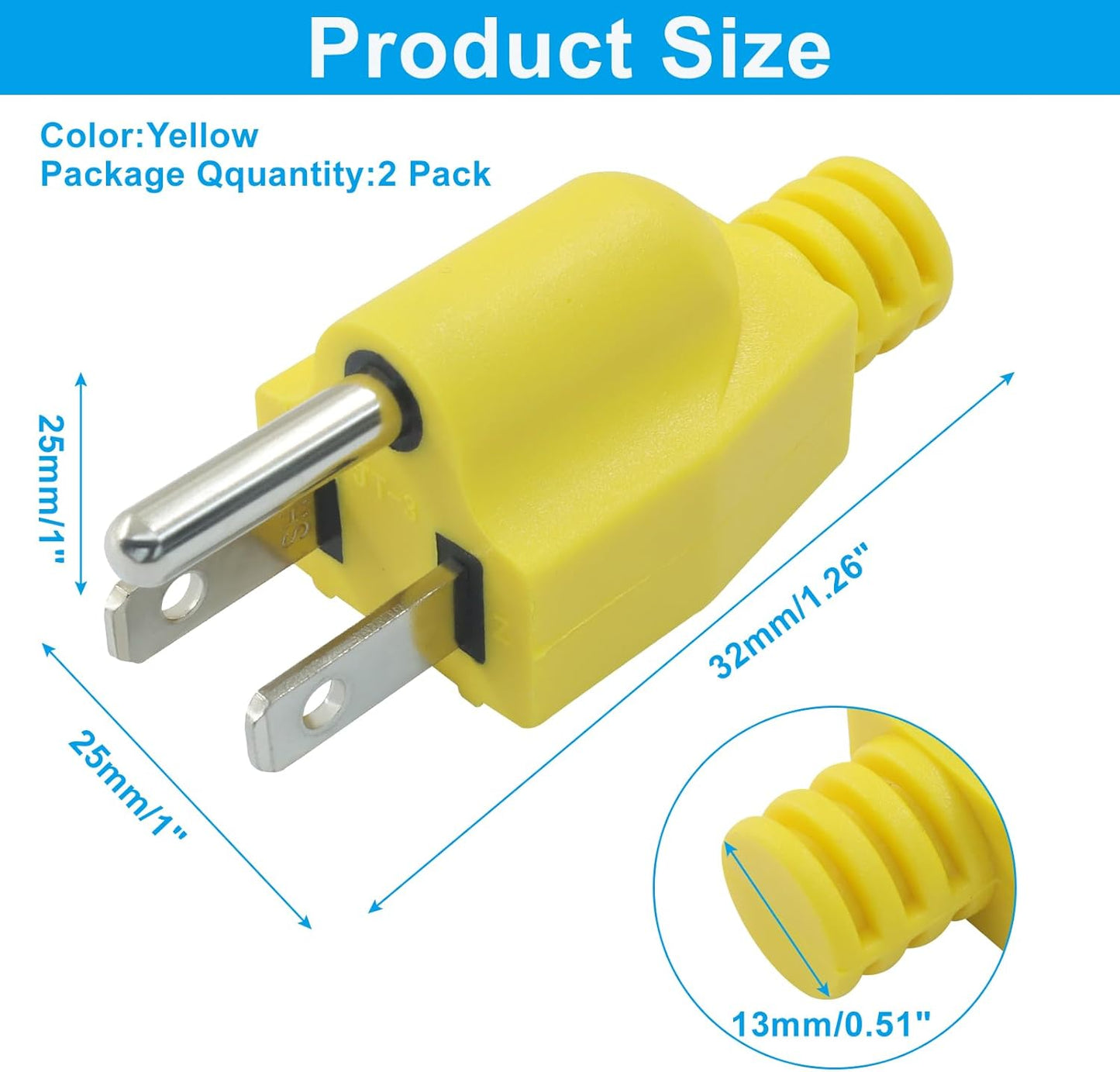 Biaungdo 2 pack generator ground bonding plug — view 3