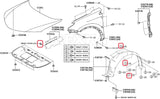 Rexka 20 piece Toyota splash shield clips — view 6
