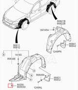 Rexka 20 piece Hyundai Kia fender liner clips — view 6
