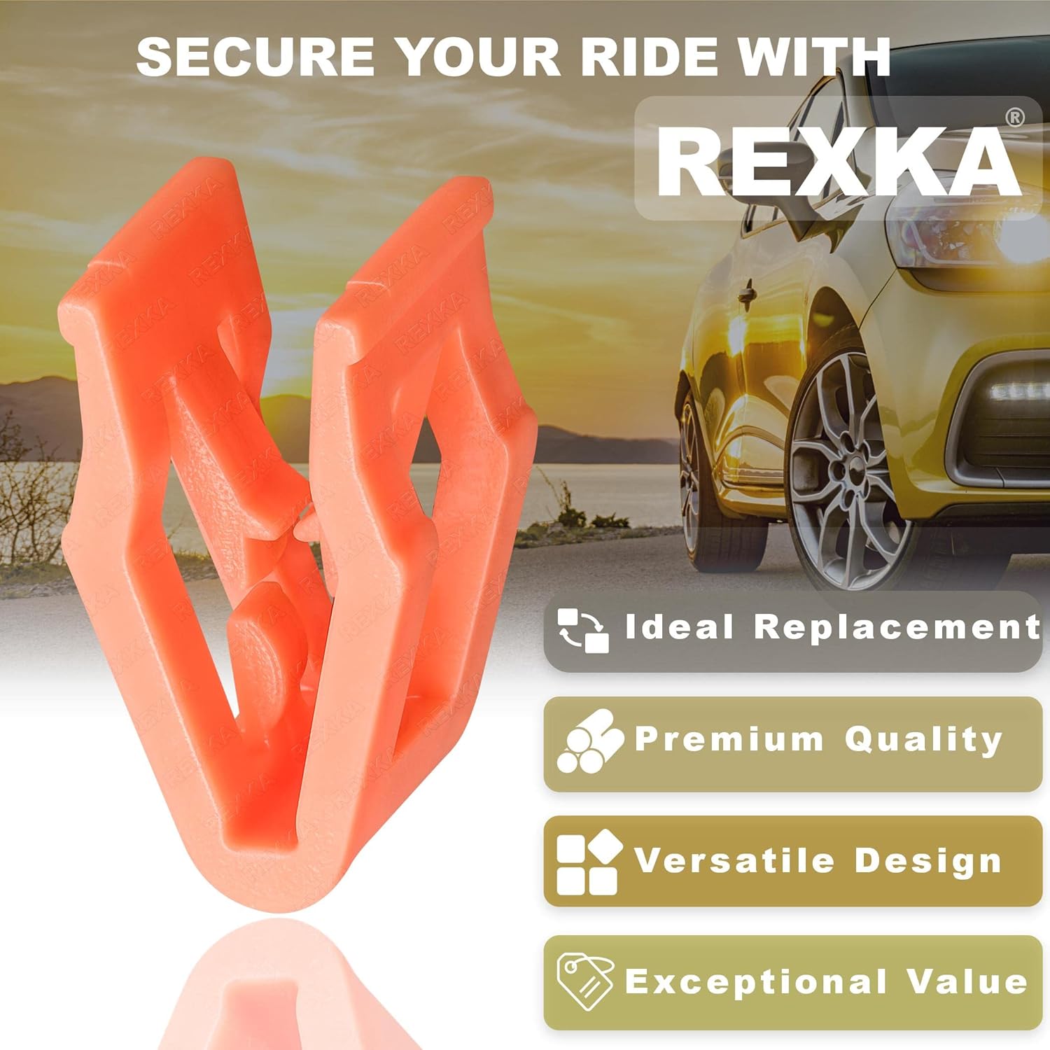 Rexka 20 piece Ford dash panel bezel clips — view 5