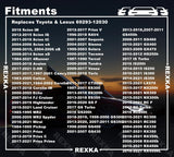 Rexka 5 set Toyota tailgate rod clips — view 5