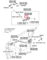 Rexka 5 set Toyota tailgate rod clips — view 8