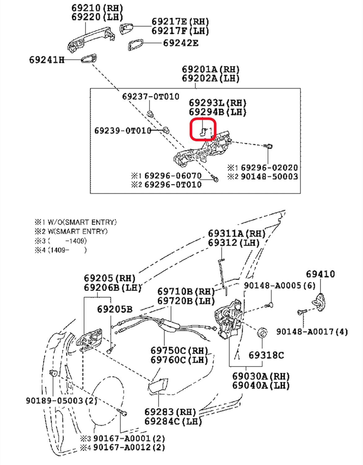 Rexka 5 set Toyota tailgate rod clips — view 8