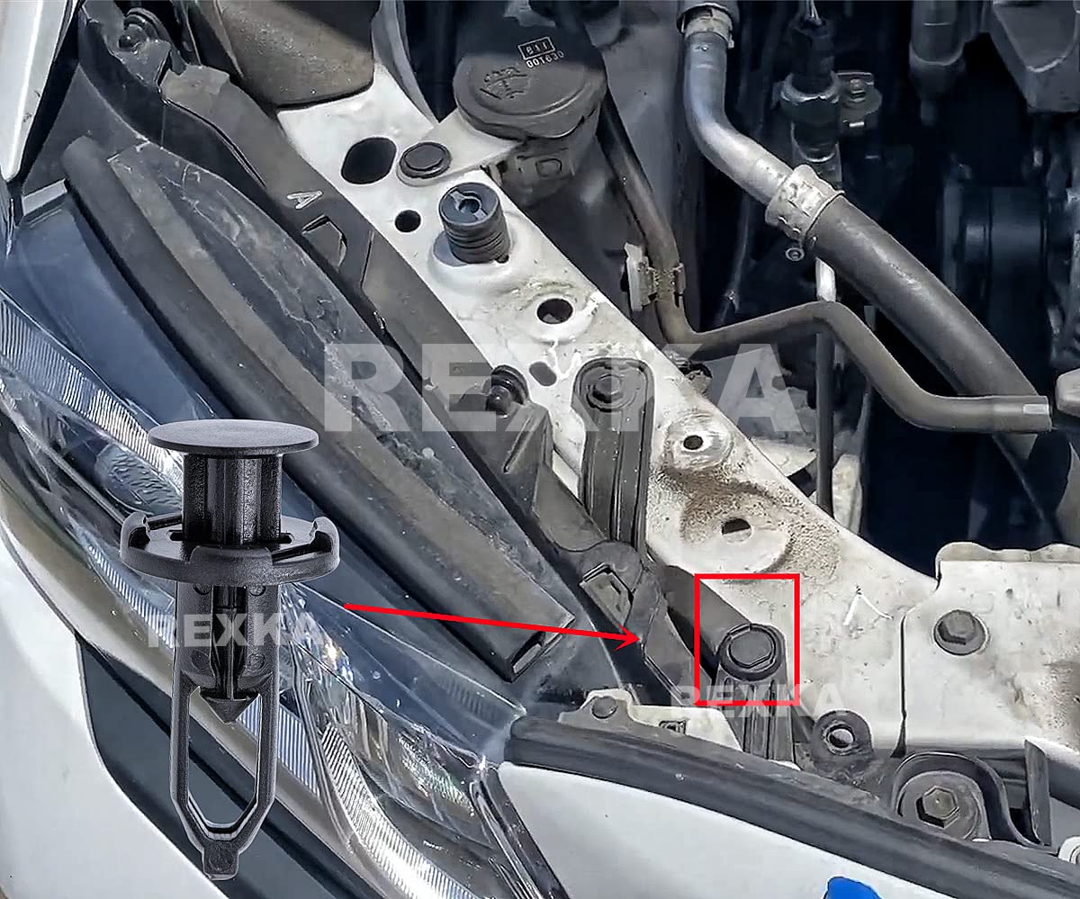 Rexka 20 piece Toyota bumper grille clips — view 6