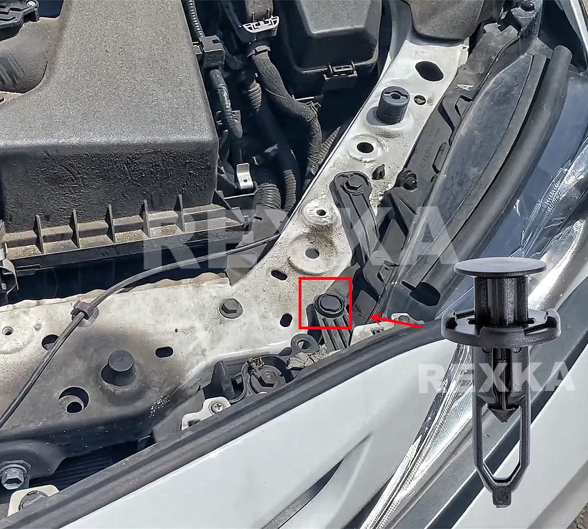 Rexka 20 piece Toyota bumper grille clips — view 7