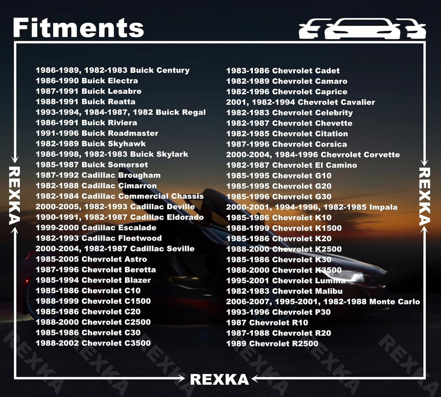 Rexka 15 piece GM grille retainer nuts — view 5
