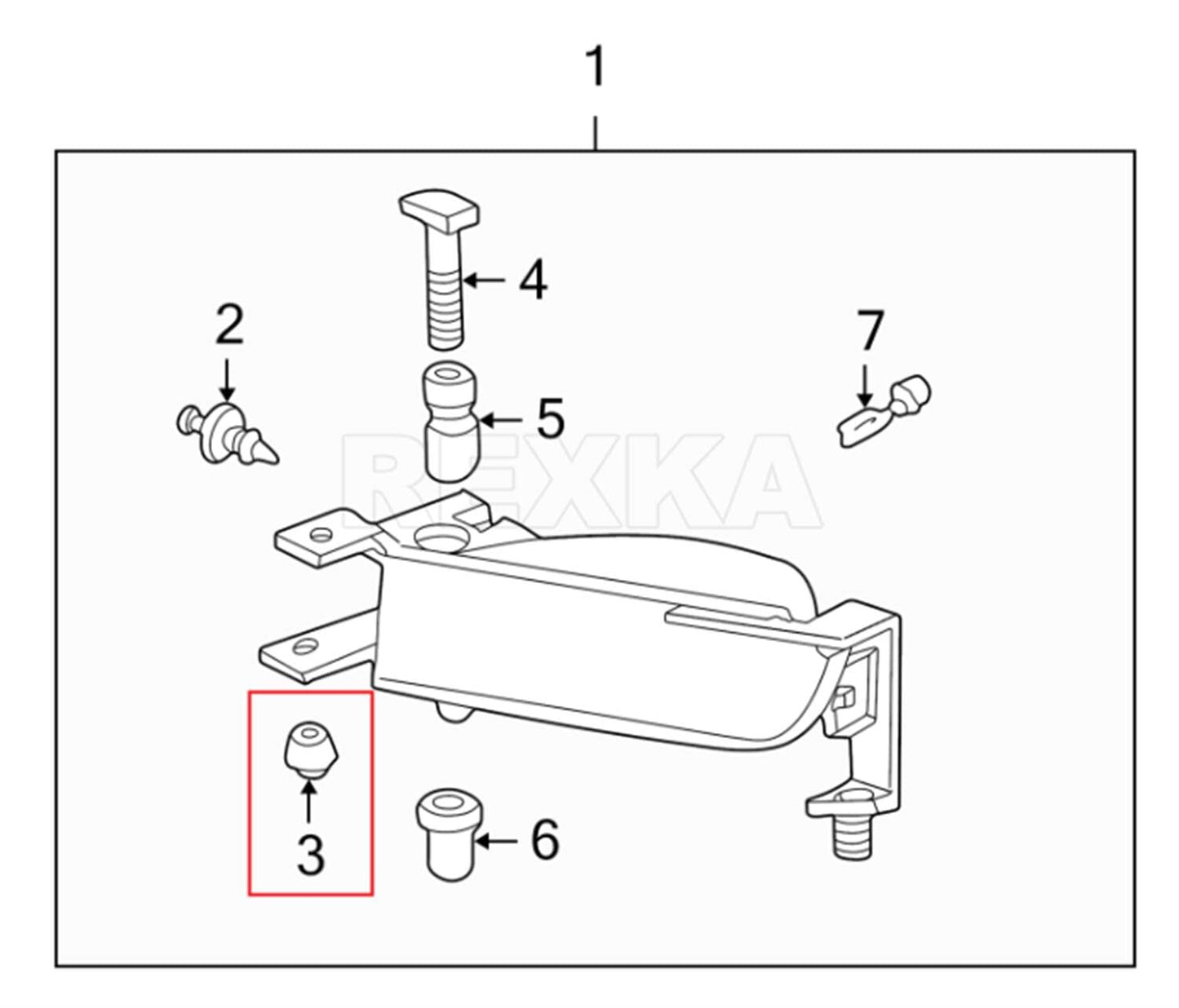 Rexka 15 piece GM grille retainer nuts — view 7