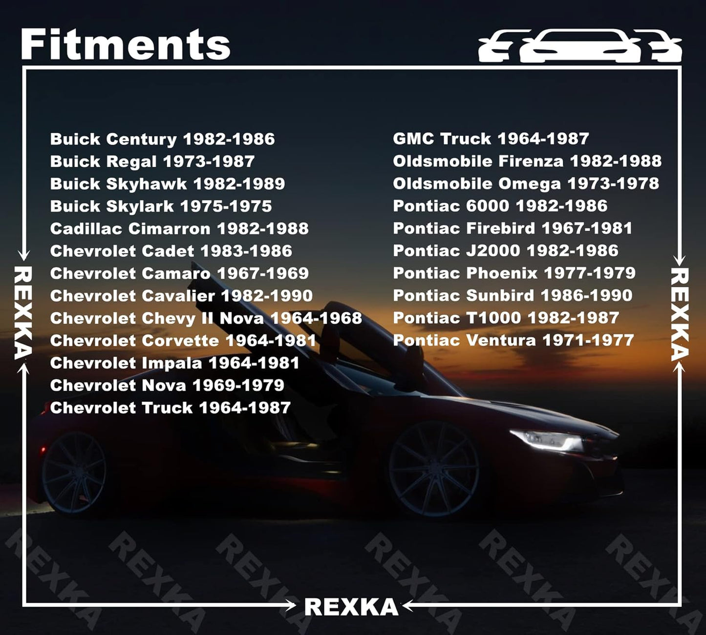 Rexka 15 piece GM door lock rod clips — view 4