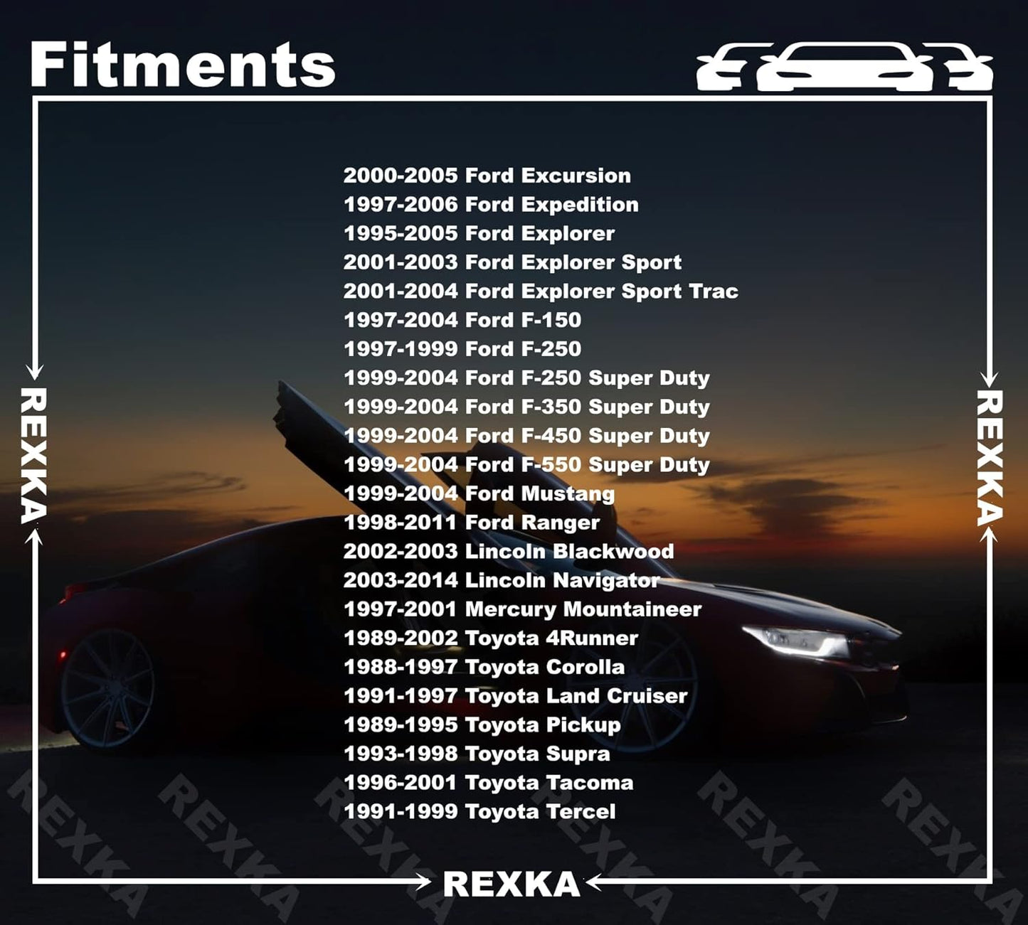 Rexka 10 piece Ford Toyota headlamp grommets — view 4