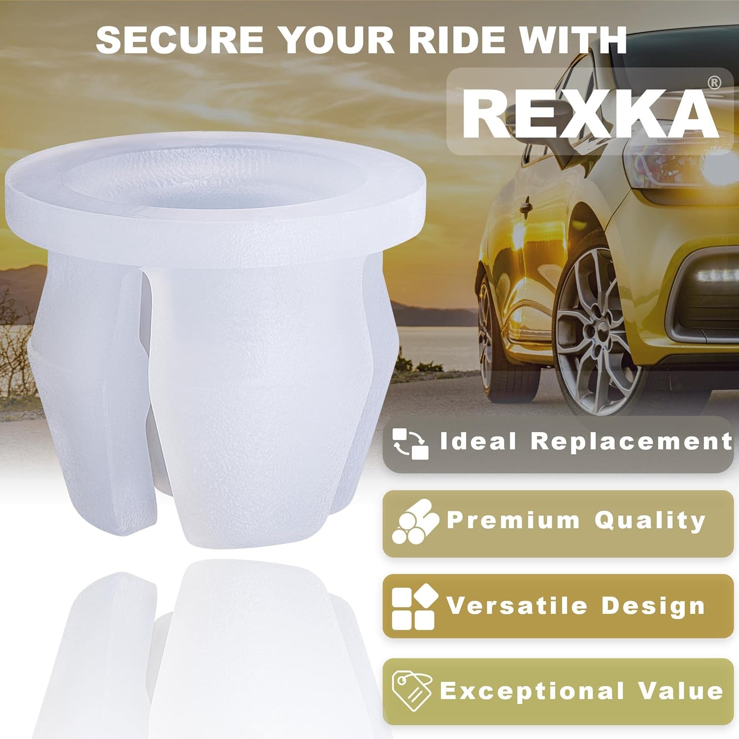 Rexka 10 piece Ford Toyota headlamp grommets — view 5