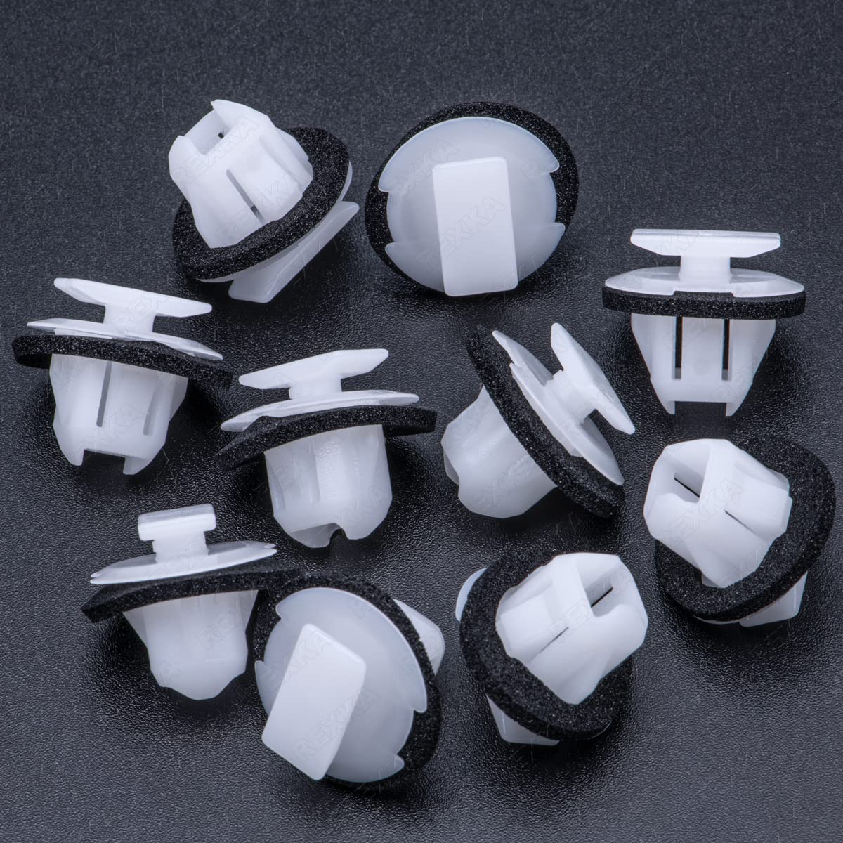 Rexka 10 piece Nissan fender flare clips — view 2