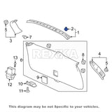 Rexka 15 piece Honda door panel clips — view 8