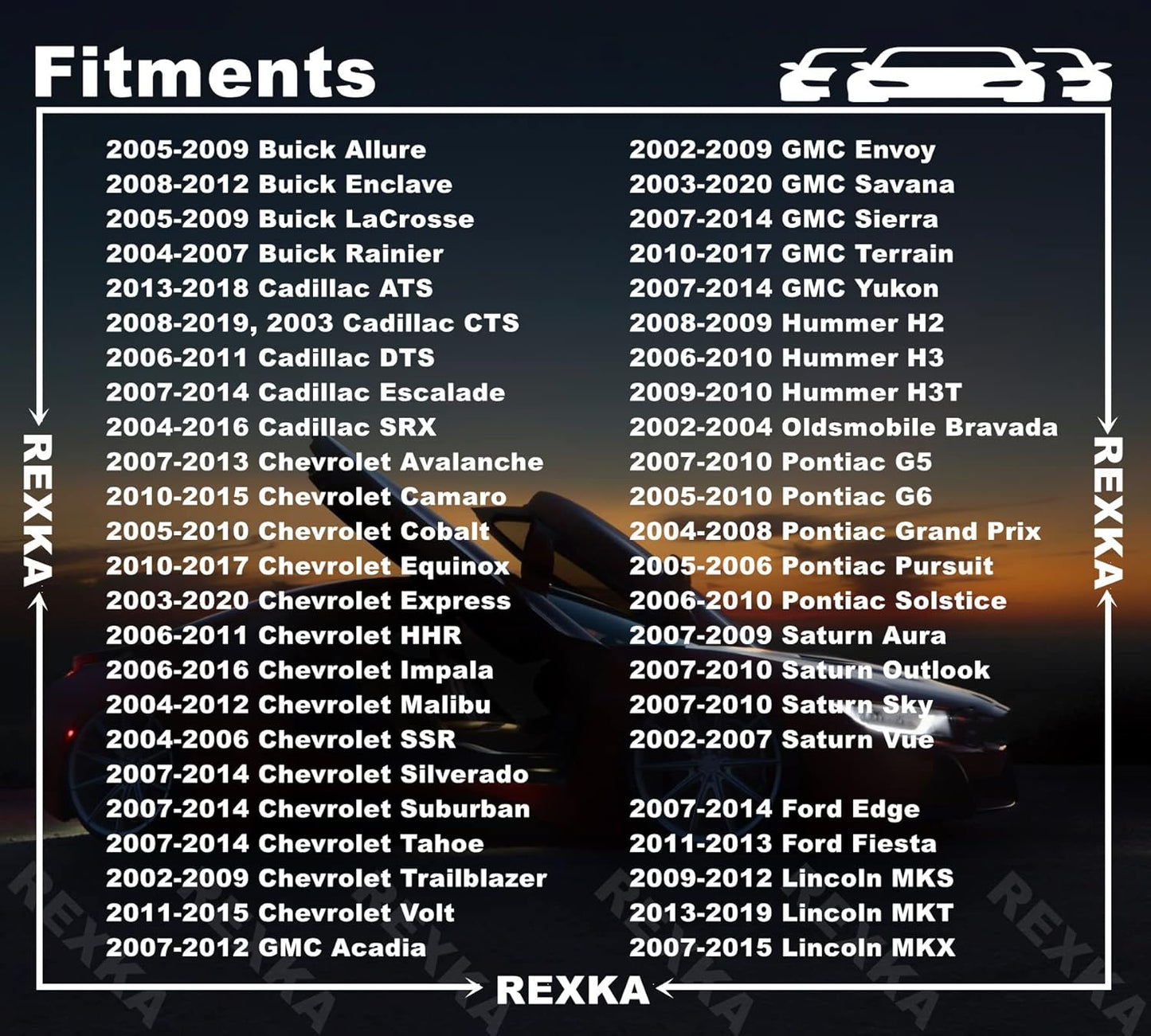 Rexka 20 piece GM Ford door trim clips — view 5