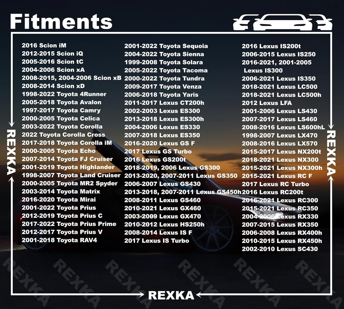 Rexka 10 piece Toyota switch bezel clips — view 3