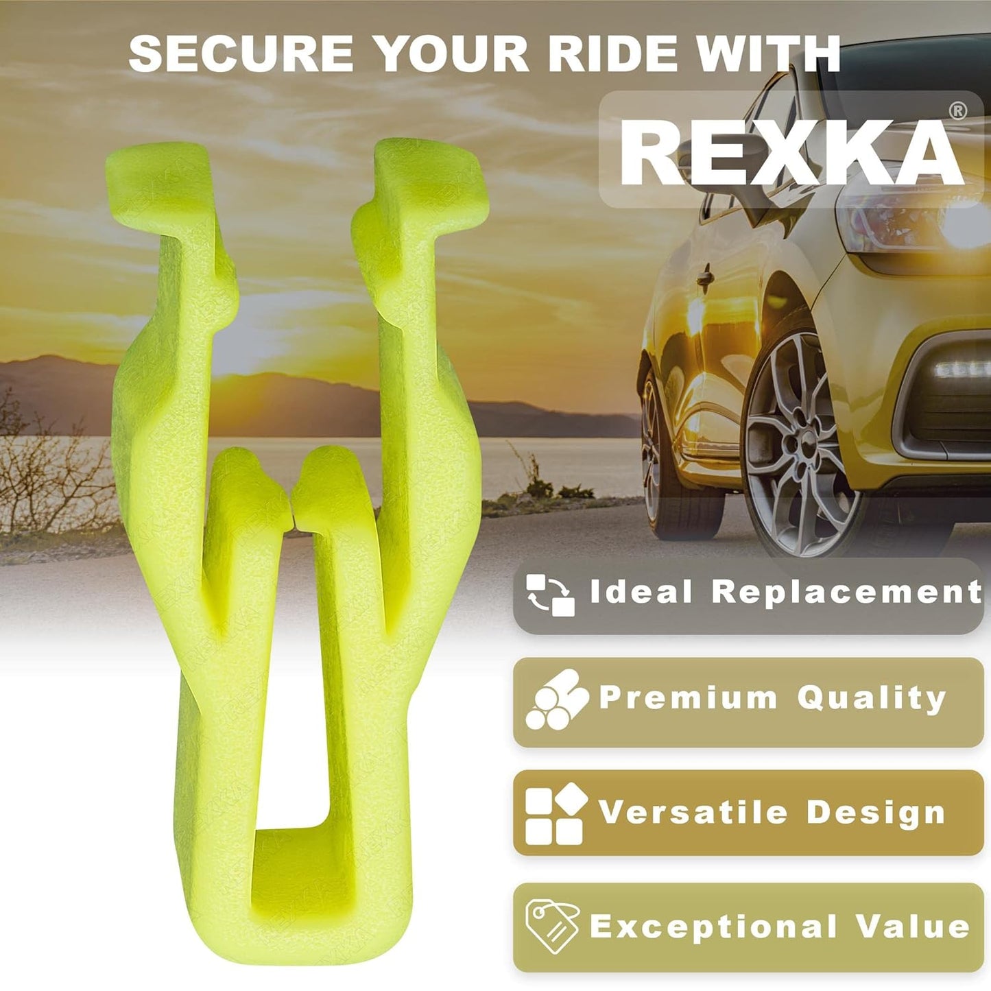 Rexka 10 piece Toyota switch bezel clips — view 4