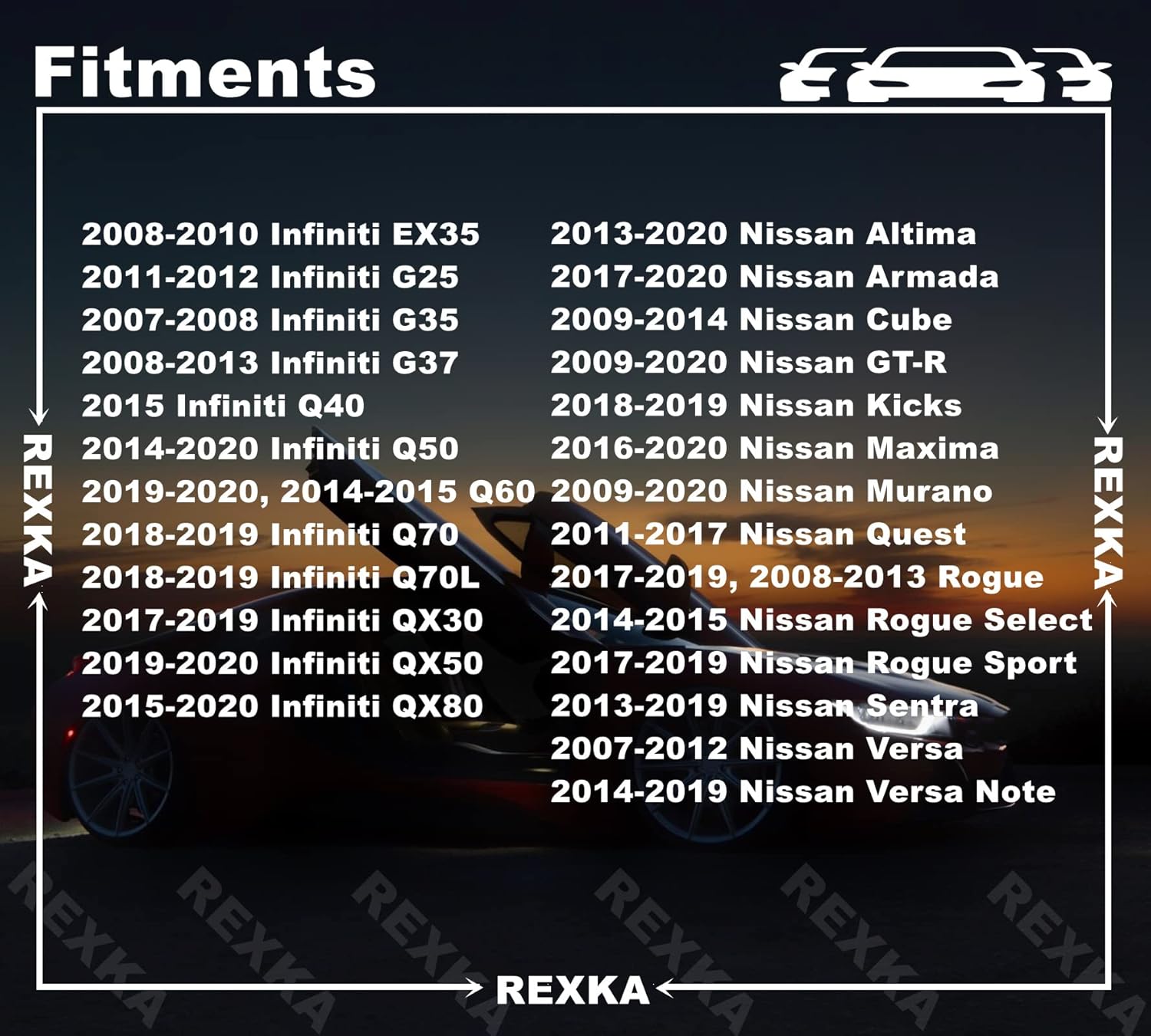 Rexka 10 piece Nissan door trim clips — view 4
