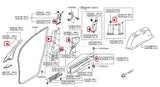 Rexka 10 piece Nissan door trim clips — view 8