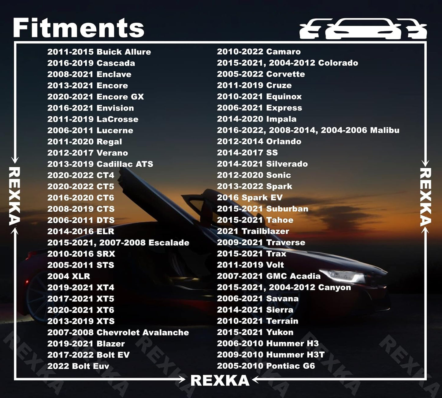 Rexka 10 piece GM Chrysler fender clips — view 4