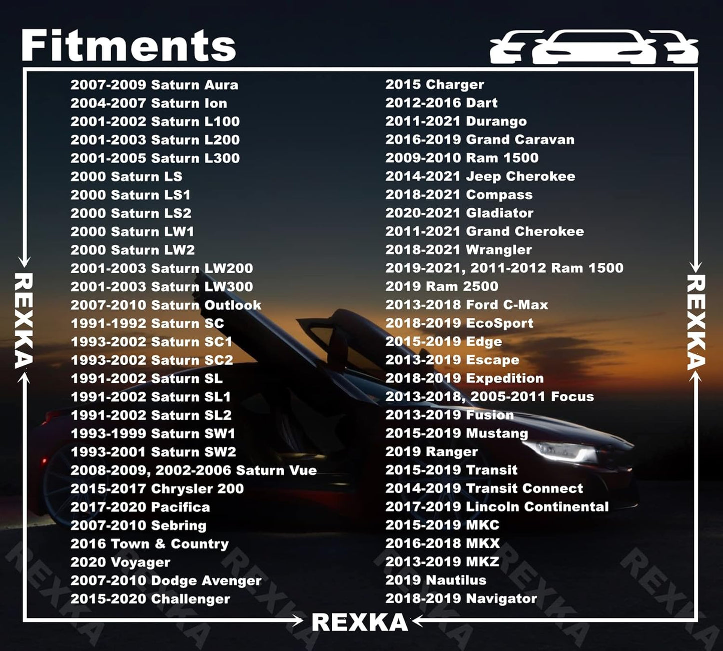 Rexka 10 piece GM Chrysler fender clips — view 5