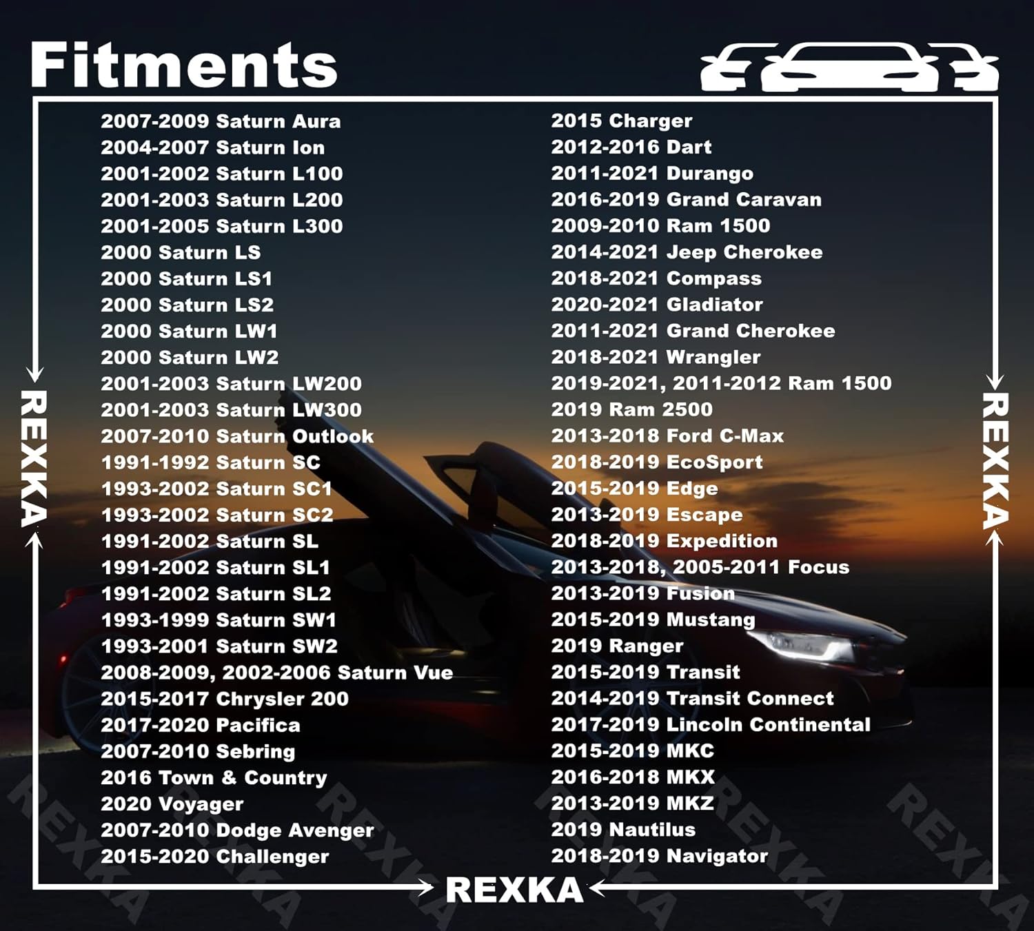 Rexka 10 piece GM Chrysler fender clips — view 5