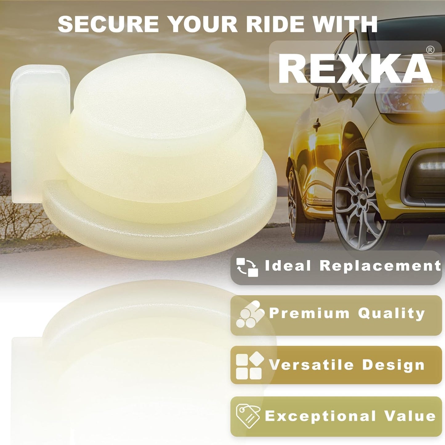 Rexka 10 piece Chrysler wiper linkage clips — view 3