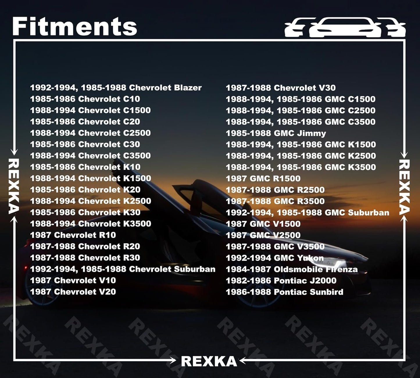 Rexka 10 piece GM headlight adjusting nuts — view 5