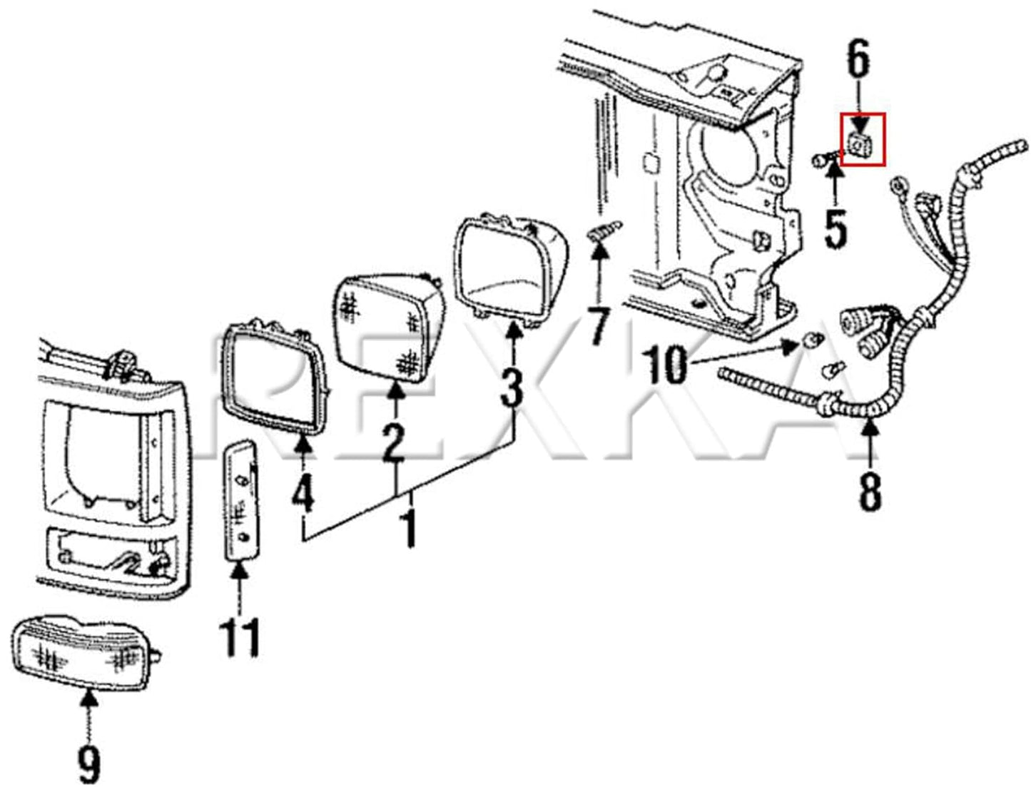 Rexka 10 piece GM headlight adjusting nuts — view 6