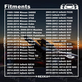 Rexka 20 piece Nissan Subaru splash shield clips — view 4