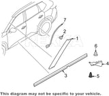 Rexka 20 piece Nissan Subaru splash shield clips — view 9